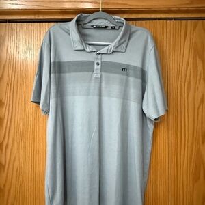 Travis Mathew Light Gray Polo Shirt